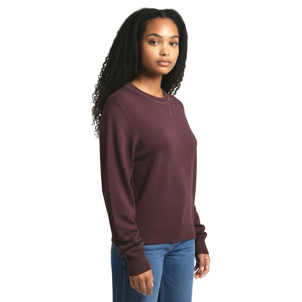 Old Navy Women's Sweater S Burgundy Long Sleeve Cotton‎ Blend Preppy Classic NEW